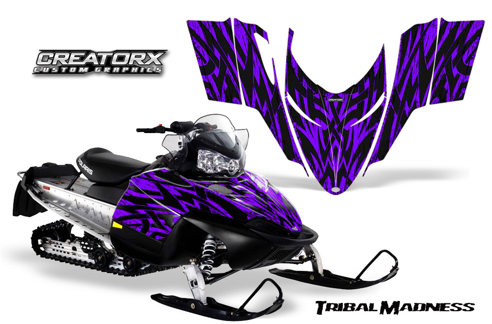 Polaris RMK Shift Chassis Graphics Kit Tribal Madness Purple